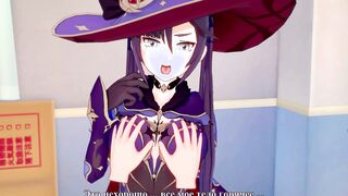 Genshin Impact: Mona sex with good chick (3D Animated)
