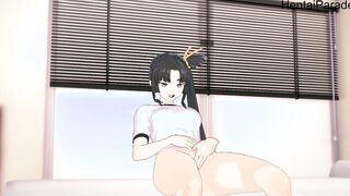 Sportswear Ushiwakamaru wants cock Fate GO [Hentai 3D]