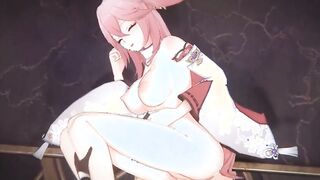 Yae Miko Banged Cumshot