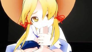 [MMD R-18] Touhou Suwako 3d animated she will suck you dry nsfw ntr fap hero