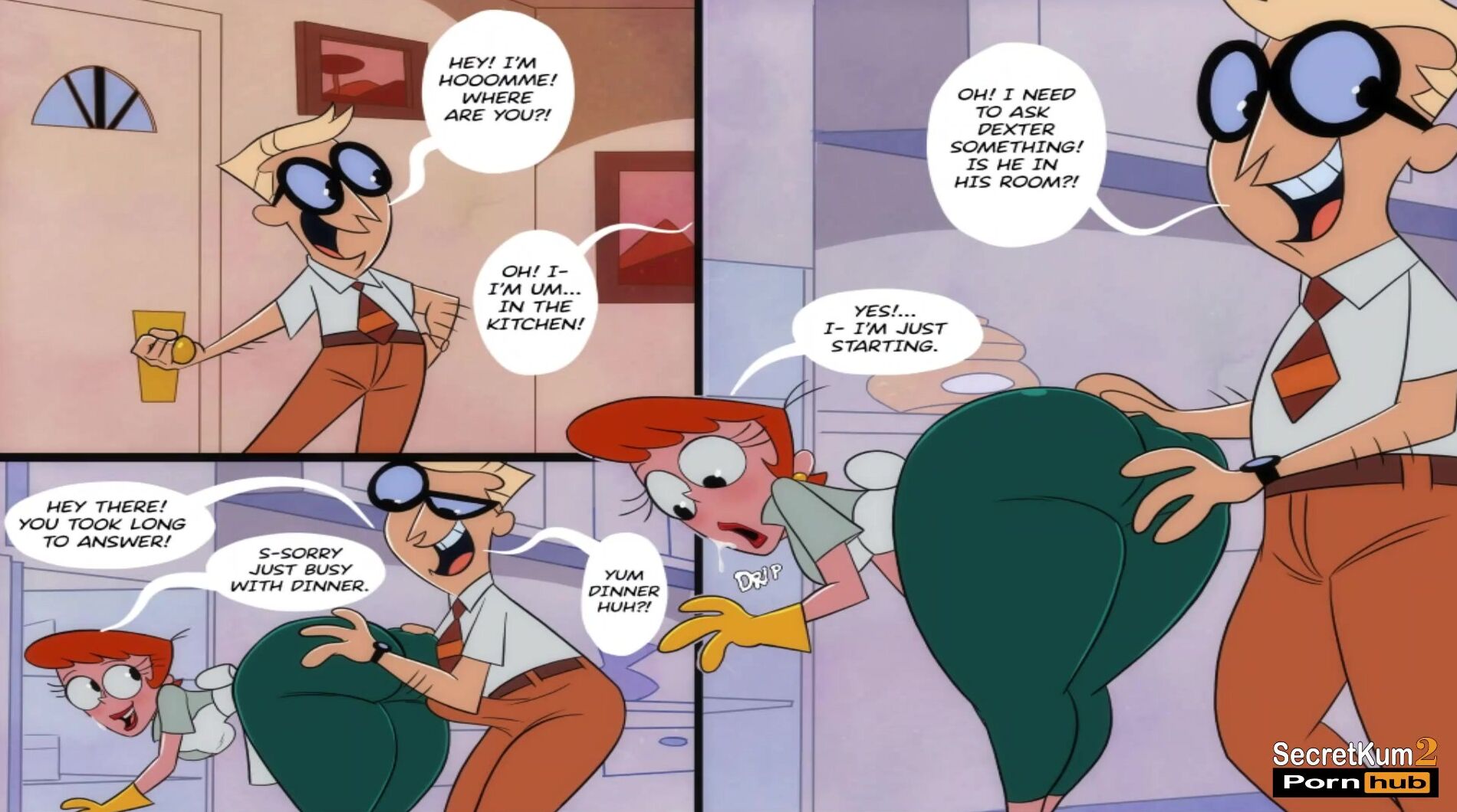 Dexter Parody - Milf's Laboratory - Dexter's Double Penetration 3some with his Stepmom  Parody - Hubby Caught wifey Cheating