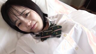 Japanese sluts into eighteen uniform gets her cunt fuck inside