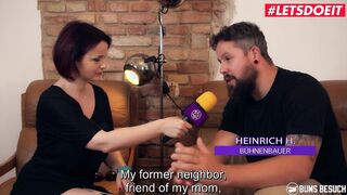 BUMSBESUCH - cougar Porn Star Sina Velvet Fucks Her Number 1 Fan Boy - LETSDOEIT