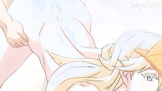 Hentai Anime Gang Bang of the Sexiest Girls During Summer with Many Creampies