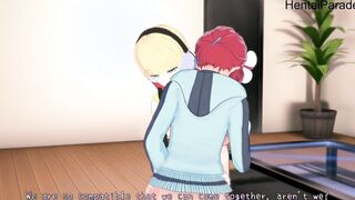 3 Way with Skyla and Elesa Pokemon [Hentai 3D]