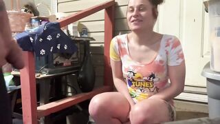 Spun skank let’s me pounded loves sucking off My Cock