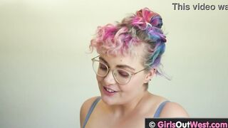 Unshaved big tit lesbo Enjoying oral sex and anal fingered