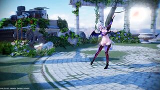 【MMD R-teenagers SEX DANCE】HAKU CUTIE BOOTY SUCCUBUS BOOTY DANCING CYBER-THUNDER CIDER [BY] Orion DobleDosis