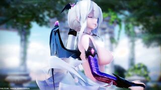 【MMD R-teenagers SEX DANCE】HAKU CUTIE BOOTY SUCCUBUS BOOTY DANCING CYBER-THUNDER CIDER [BY] Orion DobleDosis