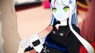 MMD R-18 yo HK416 Service 3d cartoon plowed it