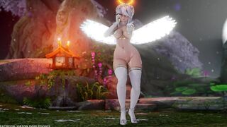 【MMD R-teenie SEX DANCE】HAKU BABE ANGEL BEAUTY YUMMY BOOTY JEWEL TASTY BUTTOCKS [BY] Orion DobleDosis