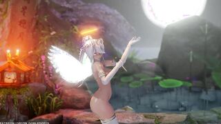 【MMD R-teenie SEX DANCE】HAKU BABE ANGEL BEAUTY YUMMY BOOTY JEWEL TASTY BUTTOCKS [BY] Orion DobleDosis