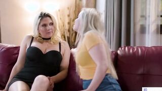 Flirtatious dyke Step Daughter seducing curvy Milf - Christie Stevens, Haley