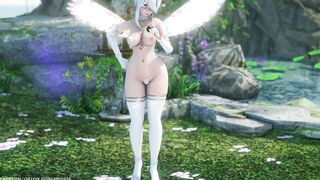 【MMD R-teen SEX DANCE】HAKU BOMBSHELL ANGEL GOOD LOVELY BUTT OUT OF GRAVITY DANCE [BY] Orion DobleDosis