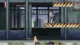 Blonde crazy hot sluts have sex with zombies part two (parasite into city)