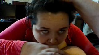 Dark Haired Whore Deepthroats Dick pov