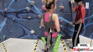 Slim amateur Thai 19 yo Bee alpinist wants to reach the