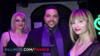Amateurs inside a swinger club