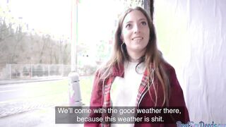 Outdoor pov outdoors sex of slutty tights teenie for finances