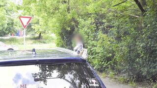 DEVIANTE - Long melons cheating Hottie takes long dick hard fucked for money inside van