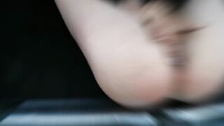 Amateur Hispanic plowed inside vehicle, cum on her
