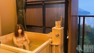 [素人カップル] 温泉旅館の露天風呂で生挿入・手マン・フェラ動画流出！日本人素人個人撮影 HD高画質-温泉旅行 前編- restroom