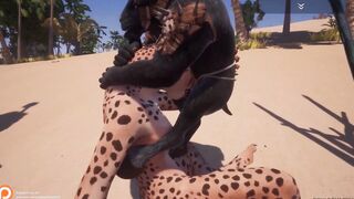 Furry Porn Cheetah Head Compilation