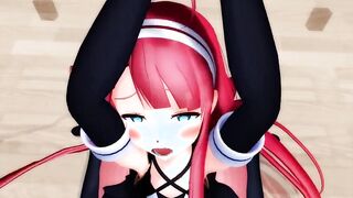 【MMD】Kawakaze - Balance Ball Exercise! Real Side!【R-18】