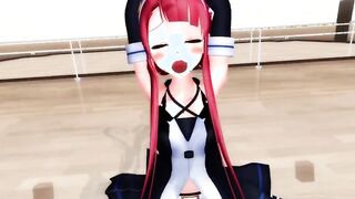 【MMD】Kawakaze - Balance Ball Exercise! Real Side!【R-18】
