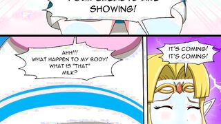 Zelda Milky Titted Growth - Expansion animated comic