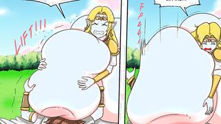 Zelda Milky Titted Growth - Expansion animated comic