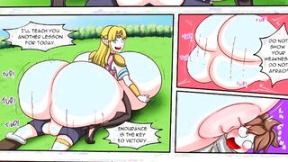 Zelda Milky Titted Growth - Expansion animated comic