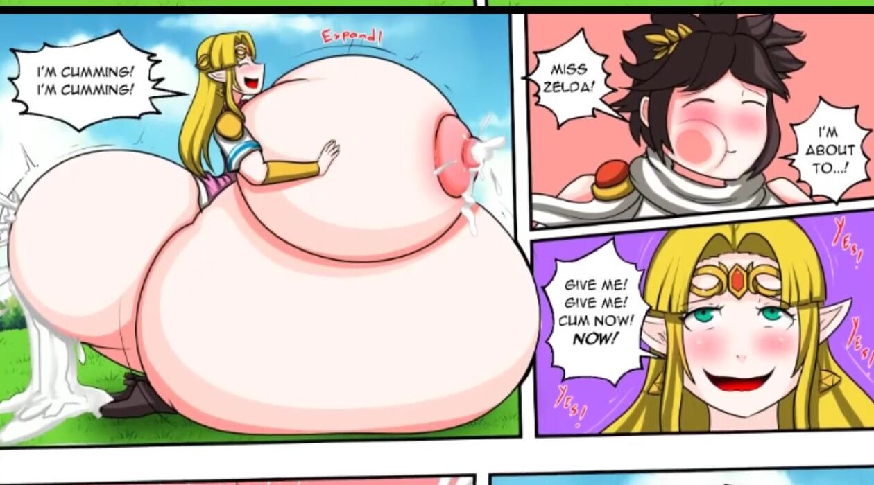 Zelda Porn Milk - Zelda Milky Titted Growth - Expansion animated comic