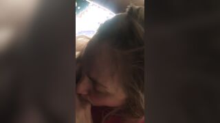Big Tit skank gets face plowed