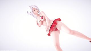 【MMD R-teenie SEX DANCE】HAKU GODDESS HEART LINGERINE HOT BUTT DANCING MARINE BLOOMIN [BY] Orion DobleDosis