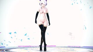 【MMD R-barely legal SEX DANCE】HAKU BEAUTY AFRICAN SUIT AMAZINGLY HOT YUMMY BUTTOCKS PARADINHA [BY] Orion DobleDosis