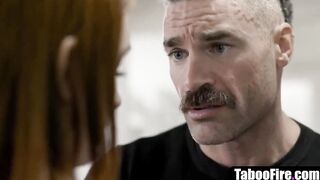 Widower manipulates son's GF to plowed
