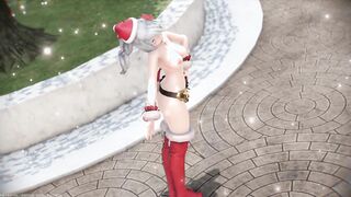 【MMD R-teenagers SEX DANCE】HAKU HOTTIE CHRISTMAS IRRESISTIBLE YUMMY BOOTY MARINE DREAM [BY] Orion DobleDosis