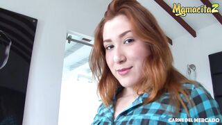 CarneDelMercado - Latina Red Head 18 Year Old Tricked Up Rides bbcs after Work -