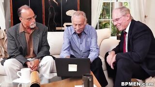 three older guys are fucking delicious teen cunt with mouth Raylin Ann