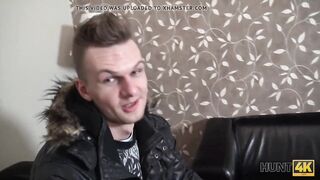HUNT4K. Modest young Women agrees to become a bimbo for