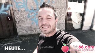 Cute Jessii van Riva banged into the stairwell! Flirts66.com