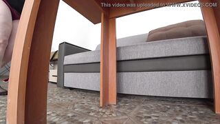 Husband slides a hidden camera at home and spies on