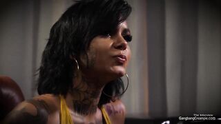 Tattooed 21yo Gangbanged and filled with CUM