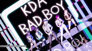 [MMD] RedVelvet - Bad Boy Goddess Striptease Ahri Akali Evelynn Kaisa League of Legends KDA