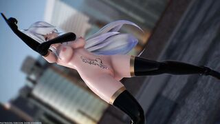 【MMD R-18 yo SEX DANCE】HAKU GODDESS HOT AFRICAN SUIT GODDESS BOOTY SWEET SATISFACTION HIBANA [BY] Orion DobleDosis