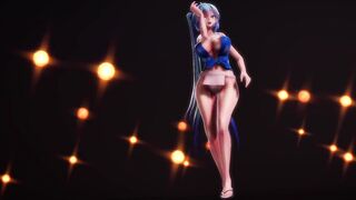 mmd r18 Festival costume Miku san to Tougen Renka ray 3d anime