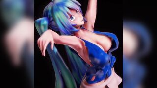 mmd r18 Festival costume Miku san to Tougen Renka ray 3d anime