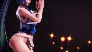 mmd r18 Festival costume Miku san to Tougen Renka ray 3d anime