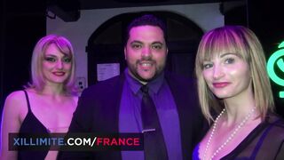 Amateurs inside a swinger club